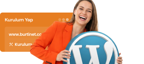 BurtiNET WordPress hosting ile tek tıkla WordPress kurulumu